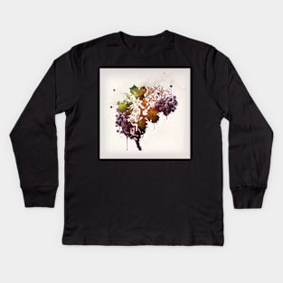 Wine on the Mind 2 Kids Long Sleeve T-Shirt